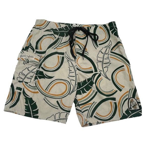 Kanvas by Katin Other - Kanvas by Katin Vintage Heritage Board Shorts Tropical Pocket Surf Swim 36